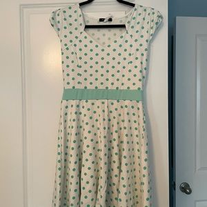 From ModCloth- polka dot dress large so cute!
